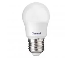 Лампа светодиодная 12W Е27 4500К G45F GENERAL