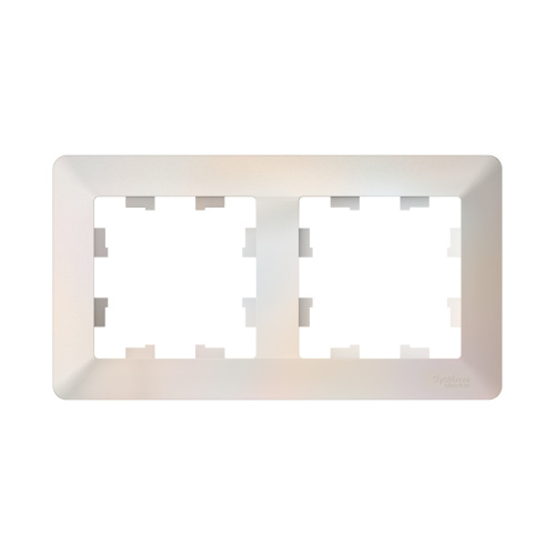 ATLASDESIGN AIR 2-п РАМКА, ЖЕМЧУГ/дымч. белый