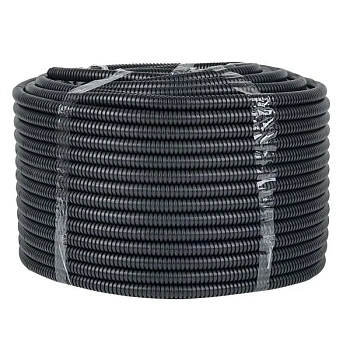 Труба гофрированная ПНД чёрная. с пр. d-25 (уп 50 м) EKF-Plast