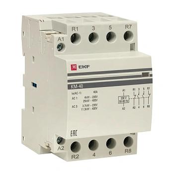 Контактор модульный КМ 40А 2NО+2NC (3 мод.) EKF