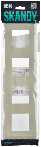 SKANDY Рамка 4-местная SK-F01B бежевый IEK