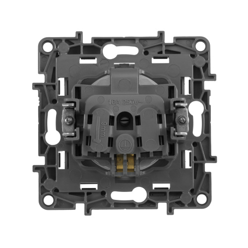 Розетка 2К+З  АЛЮ ETIKA