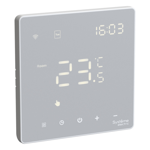 ARTGALLERY ТЕРМОСТАТ программируемый с Wi-Fi для электрического теплого пола, 16 А, моноблочный, БЕЛ