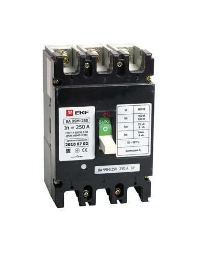 Выключатель автоматический ВА-99М 250/200А 3P 35кА EKF PROxima