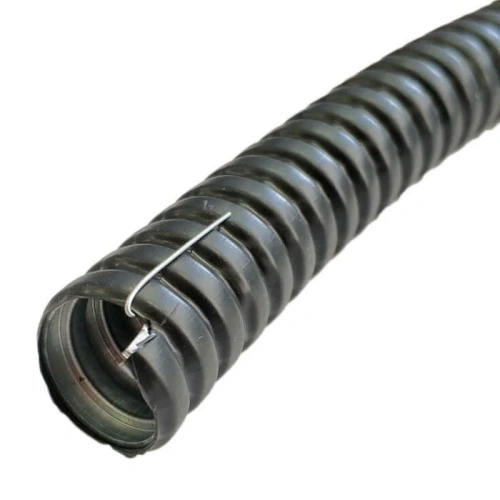 Металлорукав МРПИ НГ в ПВХ изоляции d 12мм   с протяжкой IP65 У 2,5 (упак50м) черный ЗЭТАРУС