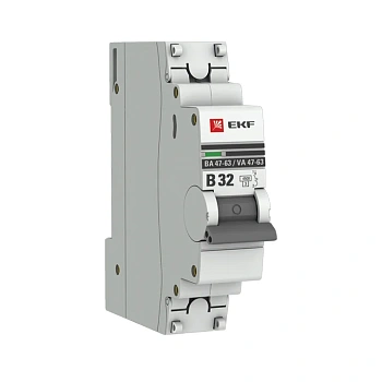 1Р 32А ВА 47-63 х-ка В  EKF  PROxima