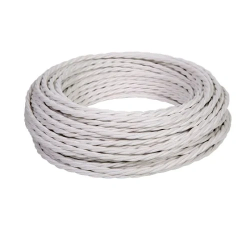 Провод витой ПВХ, 3х1,5 БЕЛЫЙ, (бухта 50м) МезонинЪ