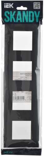 SKANDY Рамка 4-местная SK-F04G графит IEK