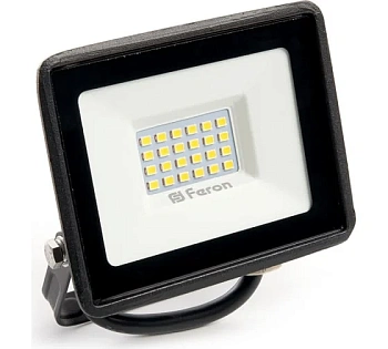 Прожектор светодиодный  30W 4000K IP65 2835 SMD AC220V/50Hz, черный, LL-920