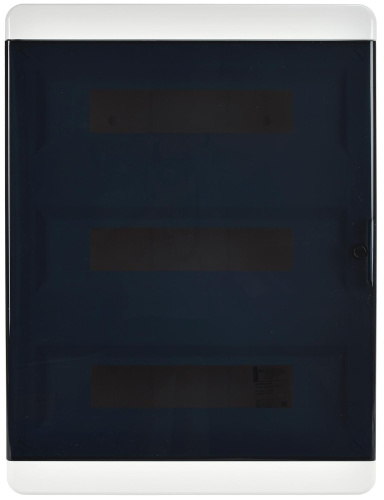 TEKFOR Корпус пласт. ЩРН-П-54 IP41 черн. прозр. дверь IEK