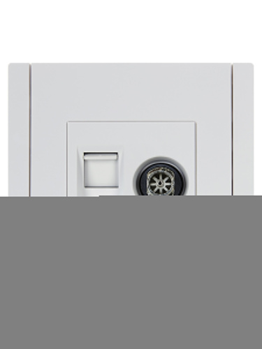 FORTE&PIANO Роз. двойная TV+RJ45 кат.5E FP236 бел. IEK