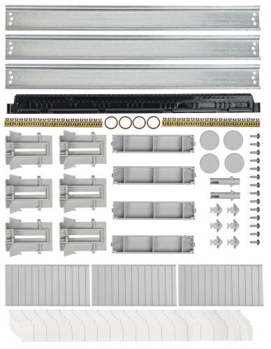 TEKFOR Корпус пласт. КМПн-54 IP65 черн. прозр. дверь IEK