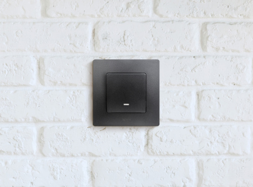 Выкл 1кл с подсв АНТР ETIKA