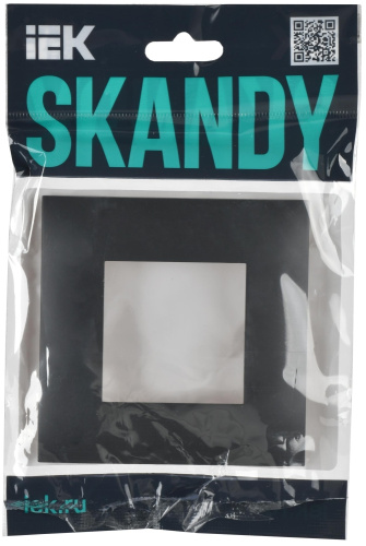 SKANDY Рамка 1-местная SK-F01T титан IEK