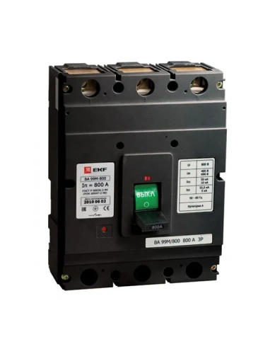 Выключатель автоматический ВА-99М 800/800А 3P 50кА EKF PROxima