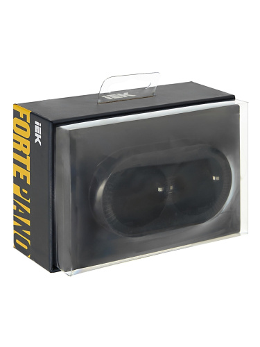 FORTE&PIANO Роз. 2-я с з/к з/ш б/к 16А FP123 чер. IEK