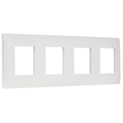 SKANDY Рамка 4-местная SK-F04W арктический белый IEK