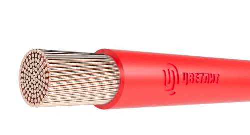Провод ПУГВнгLS 1х50 ГОСТ красный ЦВЕТЛИТ