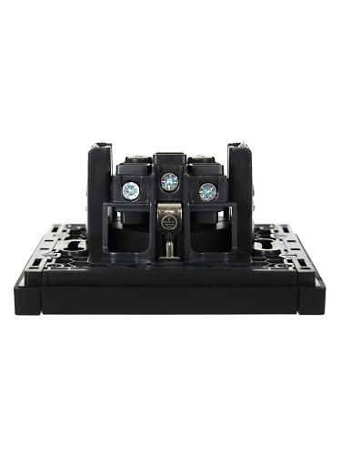 FORTE&PIANO Роз. с з/к з/ш в/к 16А FP115 чер. IEK