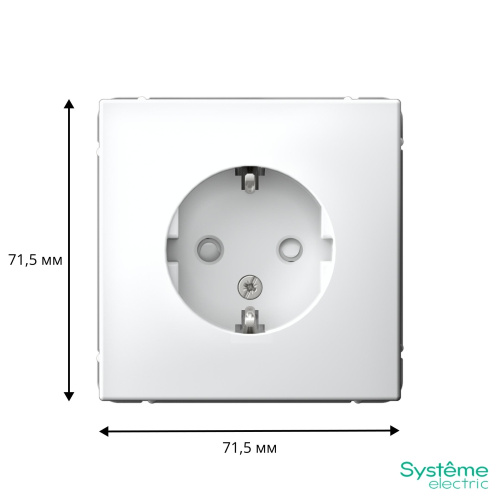 РОЗЕТКА с/з шт, 16А, мех-м, БЕЛ