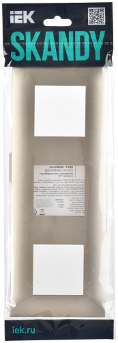 SKANDY Рамка 3-местная SK-F03Sh шампань IEK