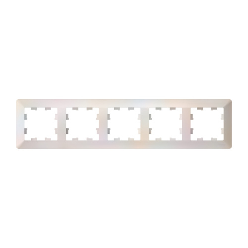 ATLASDESIGN AIR 5-п РАМКА, ЖЕМЧУГ/дымч. белый