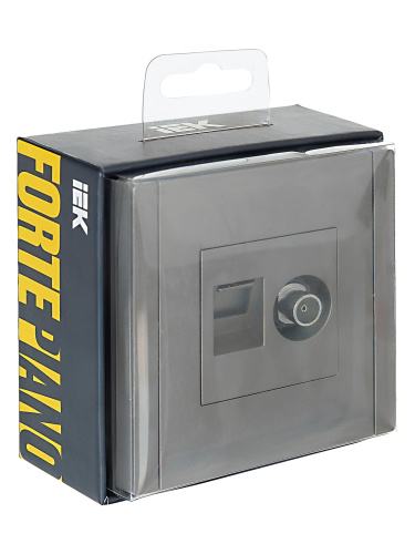 FORTE&PIANO Роз. двойная TV+RJ45 кат.5E FP536 ст. IEK