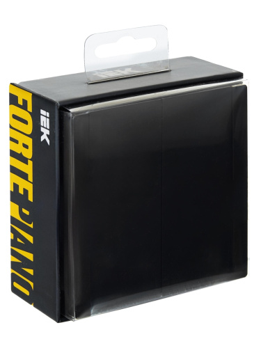 FORTE&PIANO Выключ. 2-кл. прох. 10А FP107 чер. IEK