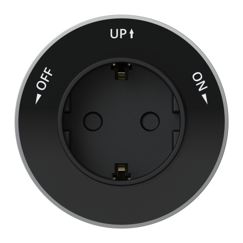 MultiTrack Розетка 2К+З круглая 16А/250В Антрацит