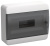 TEKFOR Корпус пласт. ЩРН-П-12 IP41 черн. прозр. дверь IEK