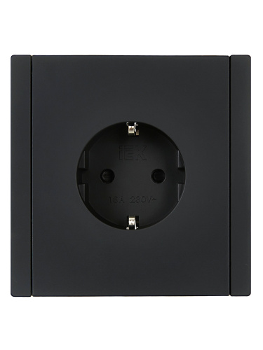 FORTE&PIANO Роз. с з/к з/ш в/к 16А FP115 чер. IEK