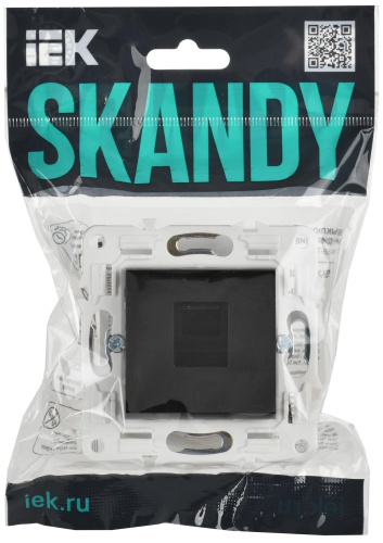SKANDY Розетка компьютерная RJ45 кат.5E SK-K01Bl черный IEK