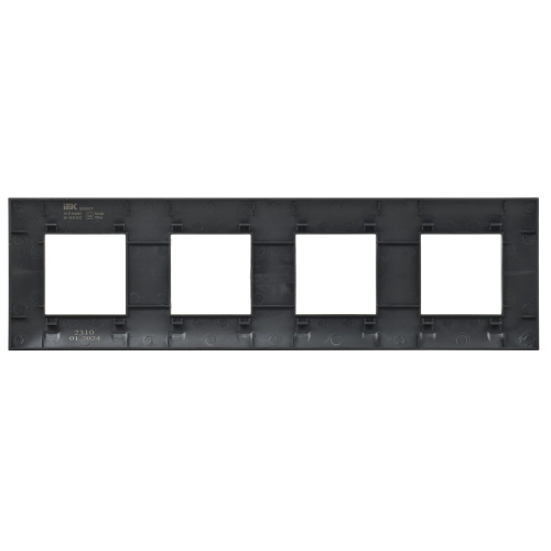 SKANDY Рамка 4-местная SK-F04Bl черный IEK