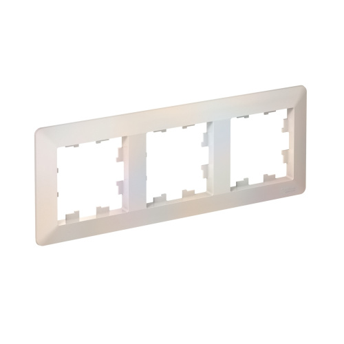 ATLASDESIGN AIR 3-п РАМКА, ЖЕМЧУГ/дымч. белый