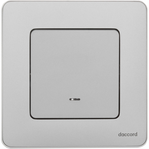 Выкл 1кл с подсв АЛЮ INSPIRIA