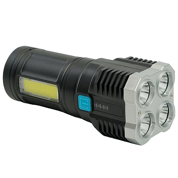 Фонарь светодиодный ручной аккумуляторный USB TH2409 Feron
