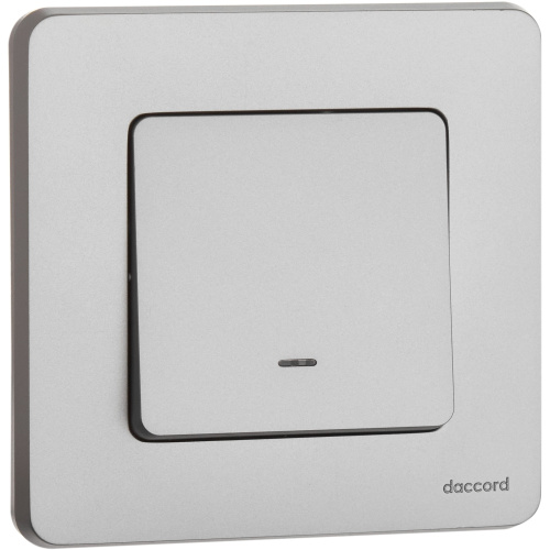 Выкл 1кл с подсв АЛЮ INSPIRIA