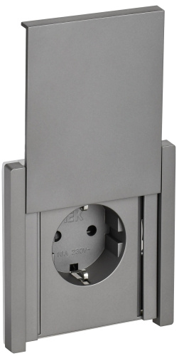 FORTE&PIANO Розетка 1-местная с заземлением с защитными шторками и крышкой винтовое крепление 16А IP