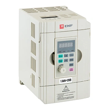 Преобразователь частоты 1,5/2,2кВт 1х230В VECTOR-100  EKF PROxima