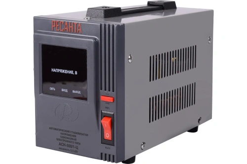 Стабилизатор  АСН1-   500/1Ц,  500Вт /1ф-Ц (цифровой)   220В Ресанта