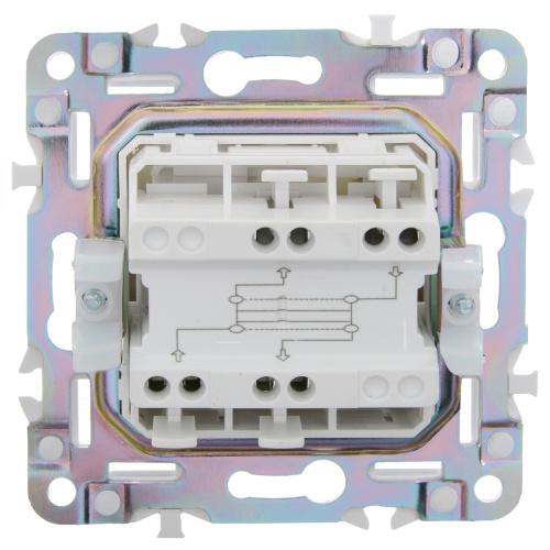 SKANDY Выключатель 1-клавишный перекрестный 10А SK-V03Sa песочный IEK