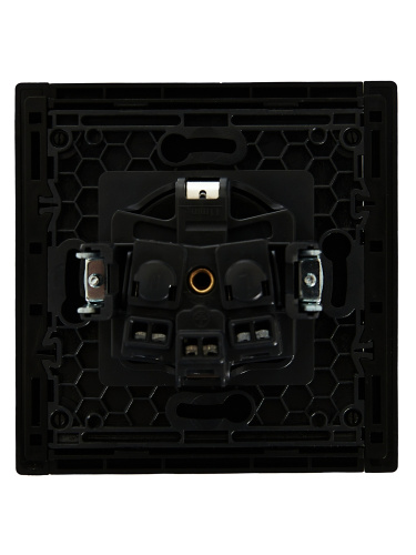 FORTE&PIANO Роз. с з/к без з/ш в/к 16А FP116 чер. IEK