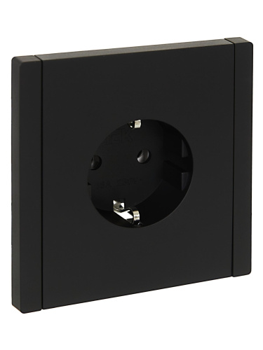 FORTE&PIANO Роз. с з/к без з/ш б/к 16А FP114 чер. IEK