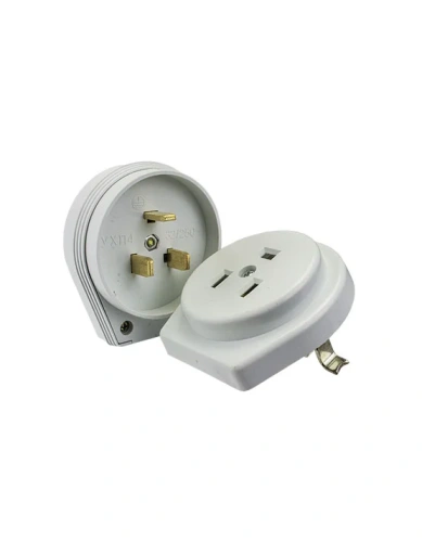 Разъем РШ-ВШ 32А 250В 2P+PE (СУ) пластиковый бел. EKF PROxima