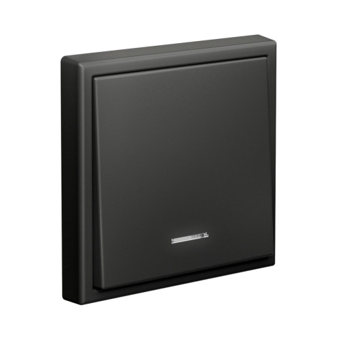 1-кл. ВЫКЛЮЧАТЕЛЬ с подсветкой, сх.1а, 10АХ, мех-м, БАЗАЛЬТ