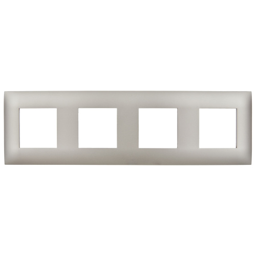 SKANDY Рамка 4-местная SK-F04Sh шампань IEK