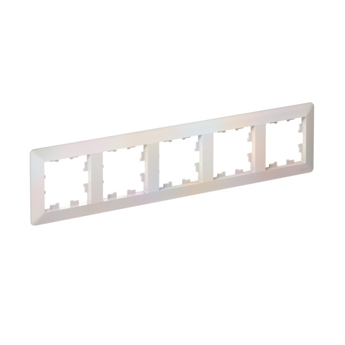 ATLASDESIGN AIR 5-п РАМКА, ЖЕМЧУГ/дымч. белый