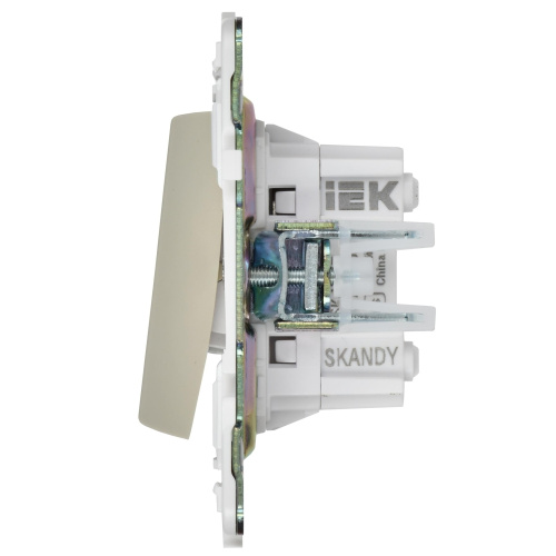 SKANDY Выключатель 2-клавишный перекрестный 10А SK-V06B бежевый IEK