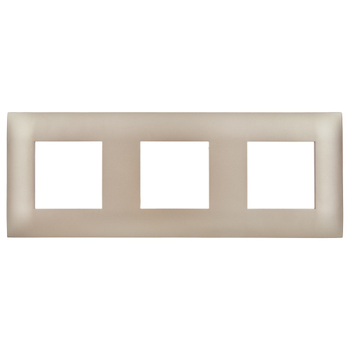 SKANDY Рамка 3-местная SK-F03Sa песочный IEK