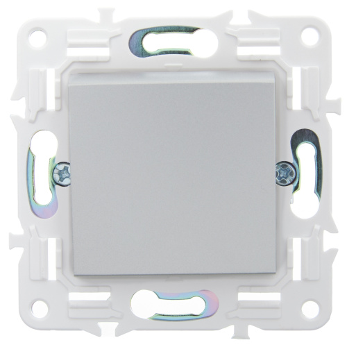 SKANDY Выключатель 1-клавишный перекрестный 10А SK-V03S серебряный IEK